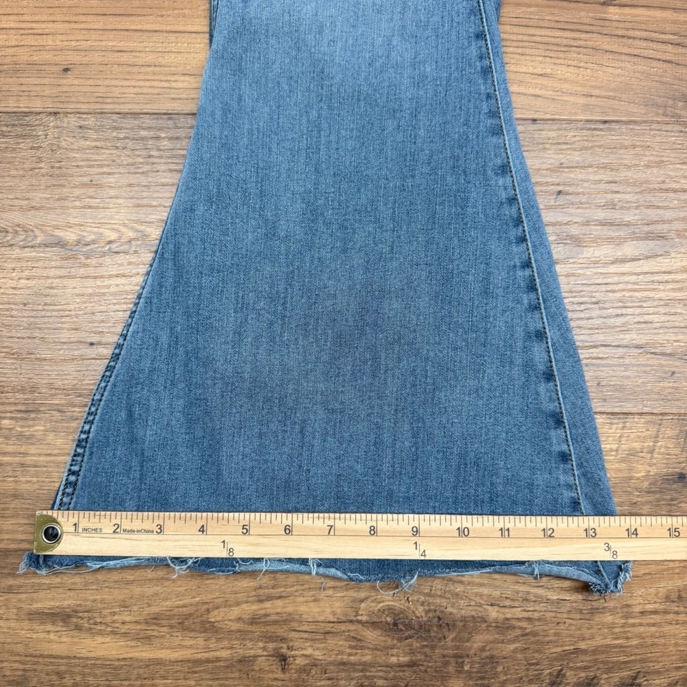 Wrangler Lainey Wilson Women 29* Bell Bottom Jean High Rise Raw Hem Western Boho - Picture 8 of 8